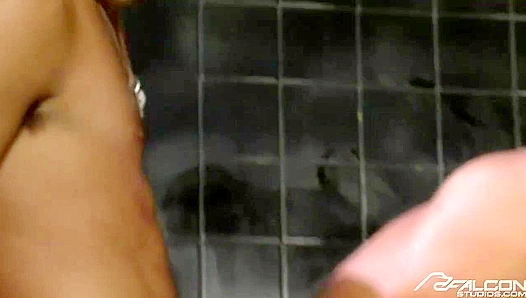 Steamy Bathroom Threesome: Ridge Kane Tommy Defendi Pound Each Other Raw for Falcon