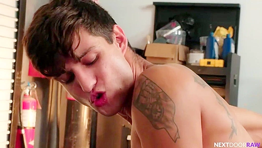Roman Todd Takes Control of Elliot Finns Ass in Intense Threesome - NextDoorRaw