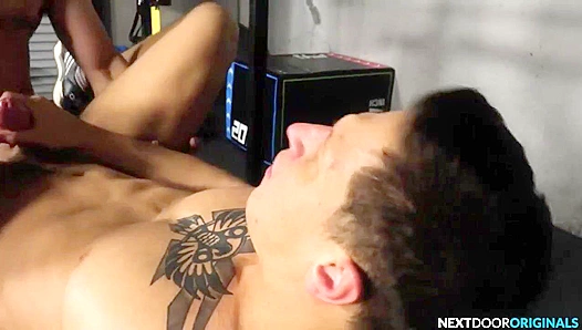 Sweat-Drenched Muscle Men Unleash Raw Passion in Steamy Gym Threesome - NextDoor Originals