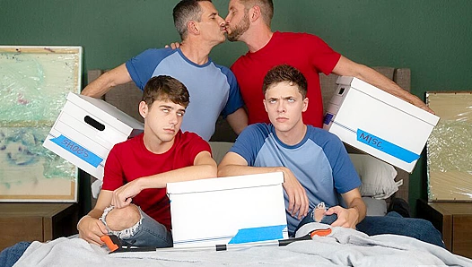 Mitch Dominates Inexperienced Joeys Tight Hole as Stepdad Takes His First Anal – Gay Teen