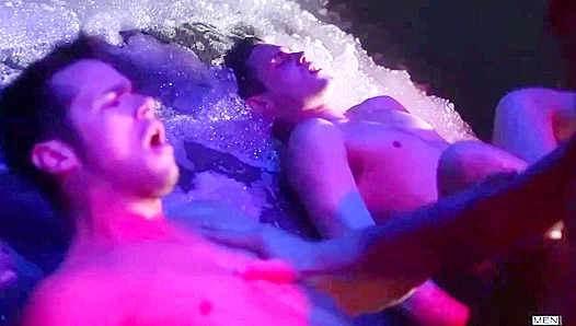 Spencer Fox and Bobby Clark Engage in Intense Deepthroat Thrill – Raw Cock Worship Orgy