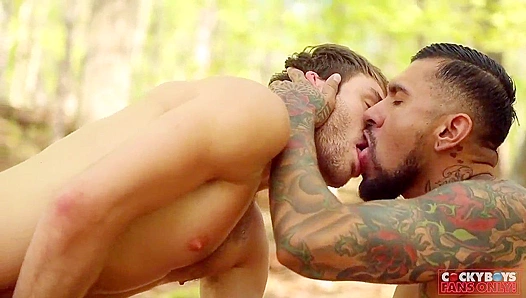 Deep Woods Debauchery: Brawny Bear Pounds Young Bucks Tight Hole – 18+