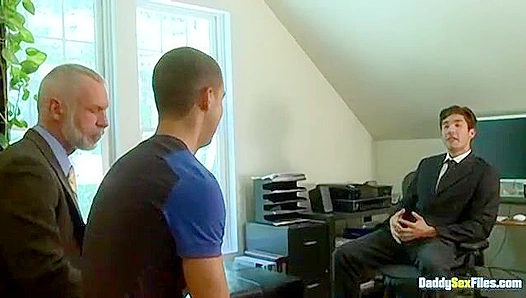 Hung Daddy Duo Overwhelms Tommy Delucas Tight Hole in Intense Threeway 18+