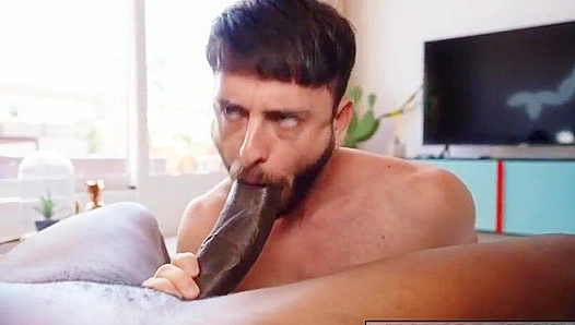 Enormous Ebony Shaft Devours Inexperienced Boys Squeezing Hole - SteamyGayScene 18+