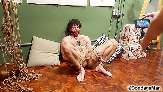 Bound, Helpless Pleasure: Brazilian Stud Henry Ensnared by Insatiable Admirers Dark