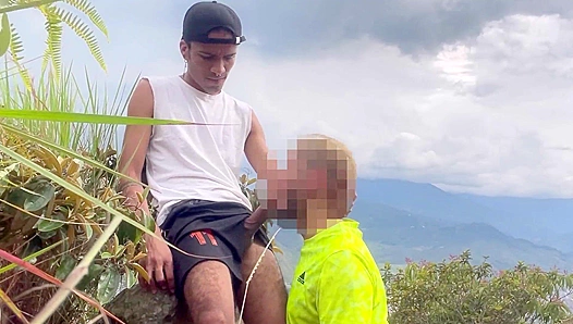 Sweaty Siren Seduction: Handsome Strangers Hook Up on Deserted Highway After Intense