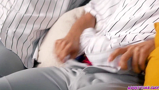 Ethan Chase Engages in Intense Showdown with Hulking Crush Daddy Over Their Massive