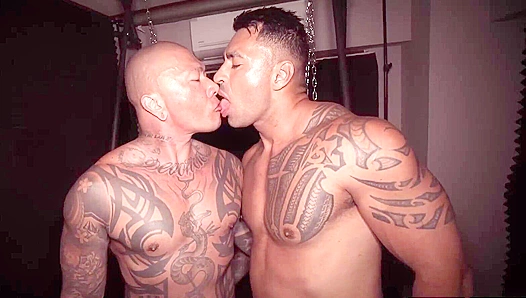 Damian Dragon Claims Rikiya Arakis Clenching Rear in Sizzling BDSM Threesome Orgy – 18+