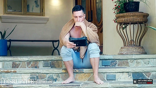 Stepdad Catches Tristan Hunter Jerking Off – Rock-Hard Throbbing Cock Exposed