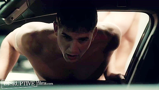 Mechanics Rough Affair: His Hunky Coworker to Submit on the Garage Floor -