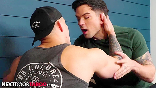 Tattooed Stepbrother Rivalry Ignites in Anal Conquest – Brock Kniles Dakota Payne