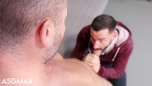 Muscular Showdown: Thick Cock Overpowers Ripped Adonis in Steamy Threesome – PrideStudios