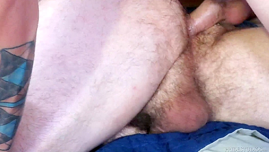 Dustin Steeles Massive Rod Dominates Submissive Boys Tight Hole in Raw Threeway