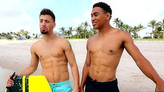 Beachside Raw Fuck: Latin Hunk DylanLucas Claims His Buddys Ass in Steamy Beach Hut – 18+