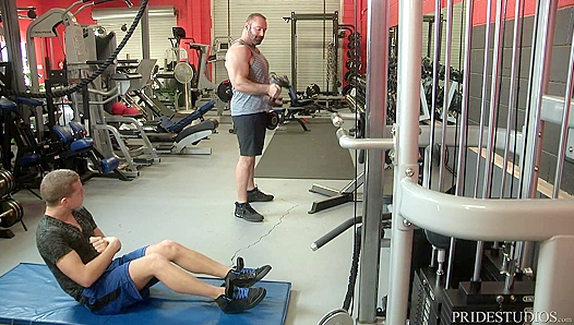 Gym-Ripped Daddies Massage Twinks Aching Buns in Intense Rear Therapy Sessions