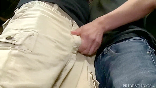 Massive Throbbing Dicks Overpower Petite Lads in Sweaty Warehouse Gangbang Orgy – 18+
