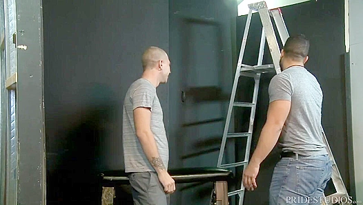Rough Warehouse Rendezvous: Two Beefy Cocks Clash in a Steamy Age-Play Affair – 18+