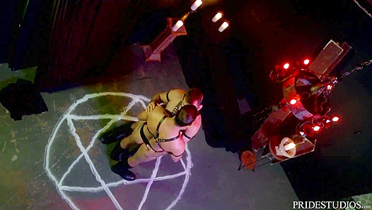 Brawny Men Overwhelmed by Thick, Hung Demonic Dicks in Animalistic Threeway