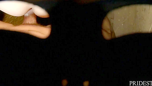 Halloween Thrills: Gobbling Massive Cock Slamming into Raw Orgasmic Pleasure -