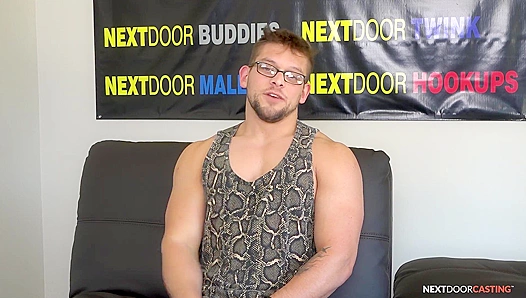 Neighboring Studs Throbbing Cock Gets the Close-Up Jerk-Off Treatment – NextDoorCasting