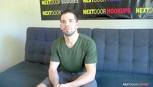 Julians Steamy First Time: Bottoming for NextDoor Casting