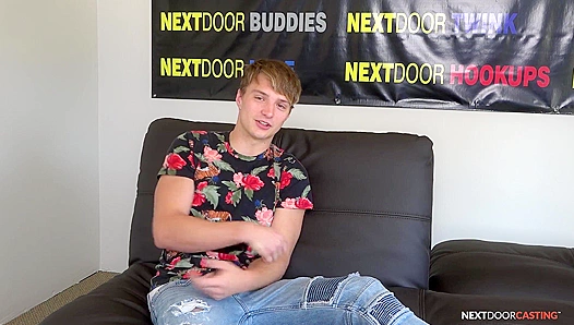 Ryans Steamy Self-Trial: NextDoor Unveils 19-Year-Olds Raw Potential for Gay Adult