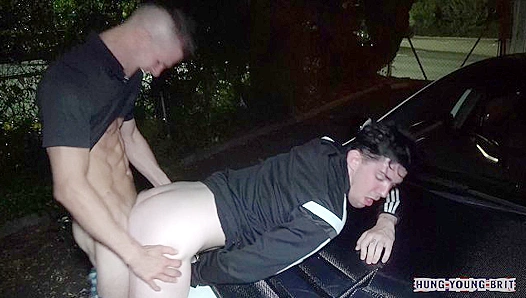 Raw Roadside Rendezvous: Joshs Throes of Passion as Hung Travellers Slam Him - TinyGays