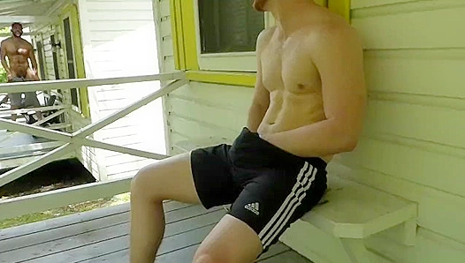 Steamy Forest Fling: Hung Men Get Frisky in Secluded Cabin 69 - Explicit Video