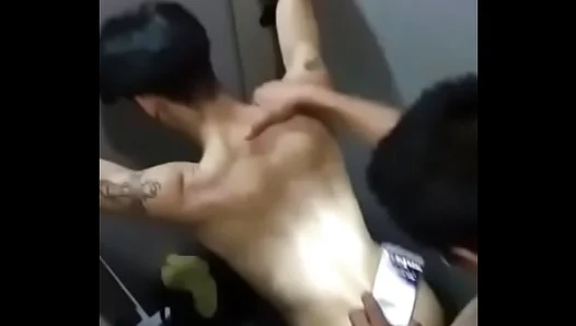 Asian Teen Boys Get Up Close and Personal in a Public Bathroom – 18+ GayFun