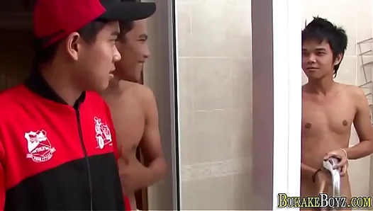 First Time Asian Teen Gags on Cum—Blowjob Turns into Messy Facial–18+