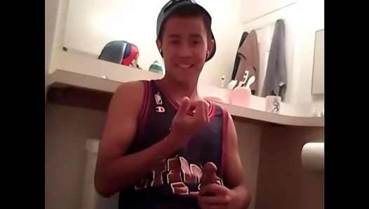 Sultry Solo Session: Asian Hunks Throbbing Dick Pre-Cum as He Teases Touches –
