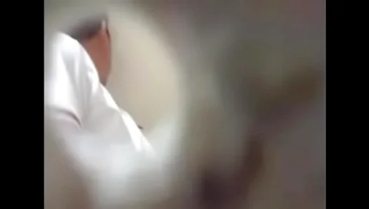 Steamy Public Encounter: Asian Lovers Forbidden Fling in Restroom Stall – 18+