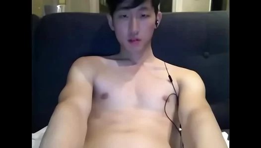 Korean Beefcake Shows Off Massive Meat as He Rides Out Intense Orgasmic Thrills in