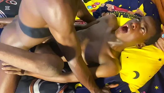 Beastly Throes: Rugged Stud Devours Hung Interracial Hunk in Raw, Thrusting Orgy
