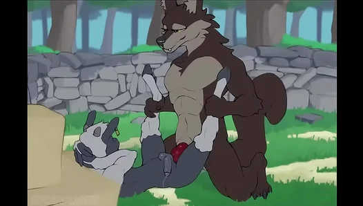 Feral Lust Consumes Them: Wolf Dominates Ram in Steamy Furry Anal Threesome – Danamasco