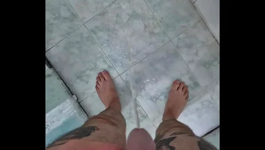 Steamy Piss Play: Two Horny Brazilians Heat Up the Bathroom – Gay Solo 18+