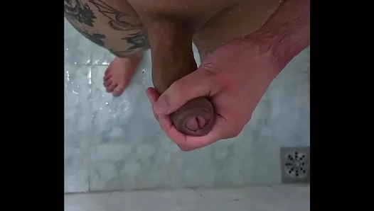 Steamy Shower Fantasies: Hung Straight Stud Exposes Himself, Savoring Every Thick Inch –