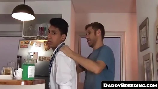 Andres Mind-Blowing Deepthroating Session with Daddys Huge Meat Stick Leads to Ecstasy