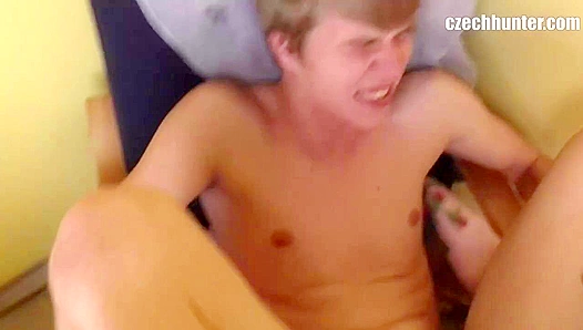 Raw Ride for a Masculine Teen: Thick Cock Stretches Tight Czech Hole - GayPornHub 18+