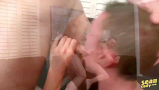 Rough Throes: Abe Ryans Relishes Sean Codys Muscular, Unbridled Bareback Thrusts