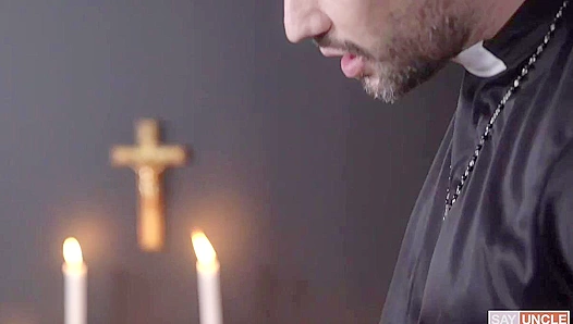 Bishops Temptation: Altar Boy Ryan Succumbs to the Priests Forbidden Desire
