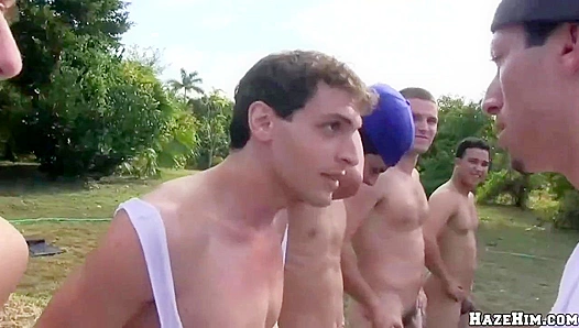 Blindfolded Boys Outdoor Humiliation Turns to Raw Backdoor Whipping