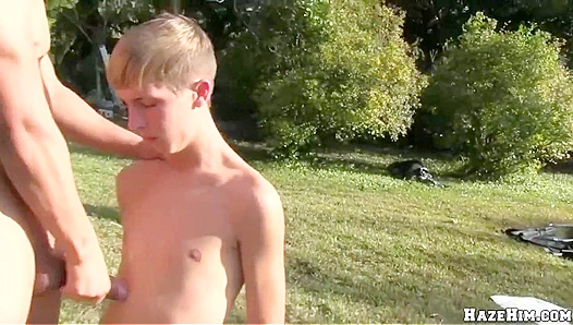 Blindfolded Boys Outdoor Humiliation Turns to Raw Backdoor Whipping