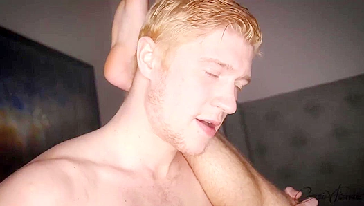 Midnight Threesome Frenzy: Two Hunky College Guys Pound Each Other Rough in Secret –