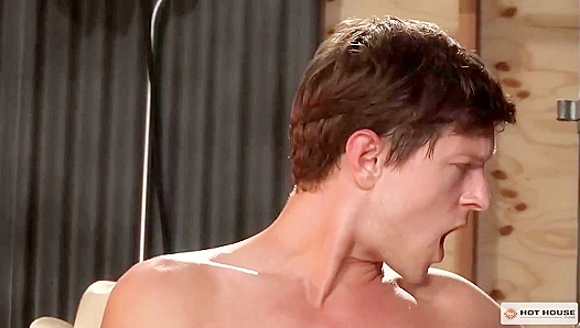 Steamy Threesome Frenzy: Austin Avery, Dillon Diaz, and Raw Passion Unleashed in Storage