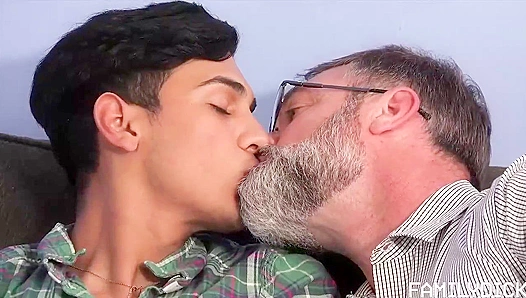 Ariano Faces Off Against Hunky Daddy Kristofer for Raw, Sweaty Fuck - FamilyPleasure