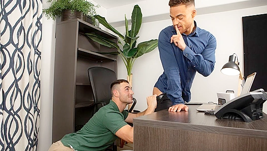 Beaux Banks Tight Ass Devoured by Michaels Hungry Tongue Before Riding His Thick Cock