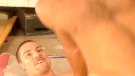 Steamy Sweat Sessions: Johnny Kevins Gets Down Dirty with Rugged Tradesmans Huge Load