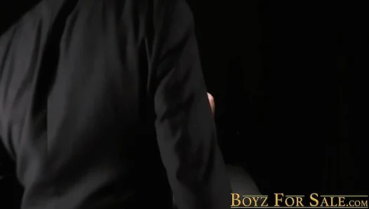 Corporate Domination: The Bosss Slick Briefs Fill His Submissive Boys Tight Hole – 18+