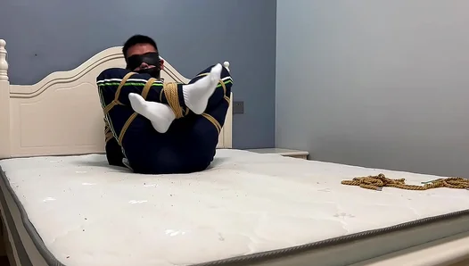 Tied Up and Whimpering: Helpless Teens Pleas Echo as Hes Trussed in White Socks -